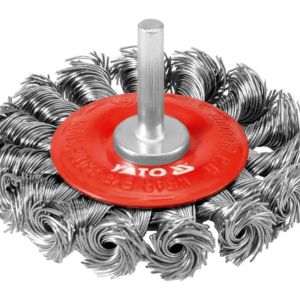 Щітка-крацовка YATO дискова зі шпинделем Ø=75мм