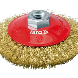 Щітка - крацовка дискова YATO Ø=100 мм з кріпильною гайкою М14