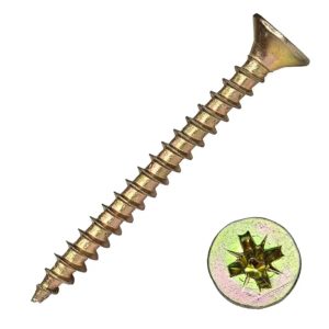 Шуруп універсальний 3,5х45 з потайною головкою, PZ (ЦЖ) DIN 7997