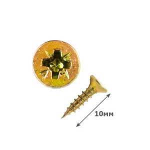 Шуруп універсальний 2,5х10 з потайною головкою, PZ (ЦЖ) DIN 7997