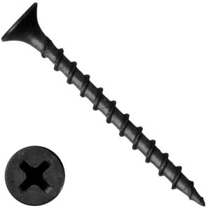 Шуруп гіпсокартонний 3,8х64 з потайною головкою, PH, по дереву (Фосфат.)